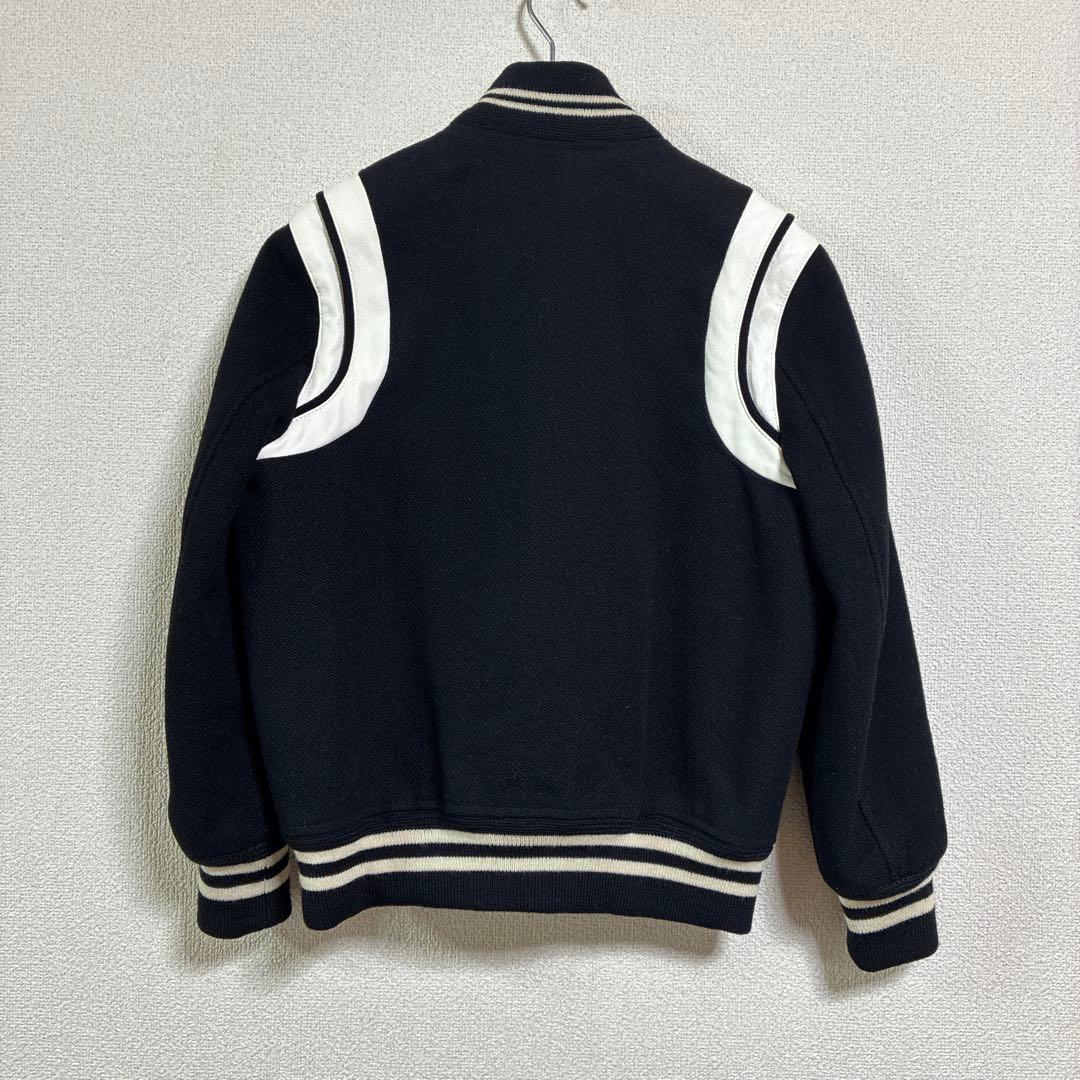 【当方最安値】サンローラン テディジャケット ブルゾン スタジャン レザートリム