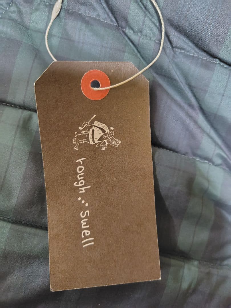 ラフアンドスウェル 中綿キルティングパンツ 防寒 タータンチェック M