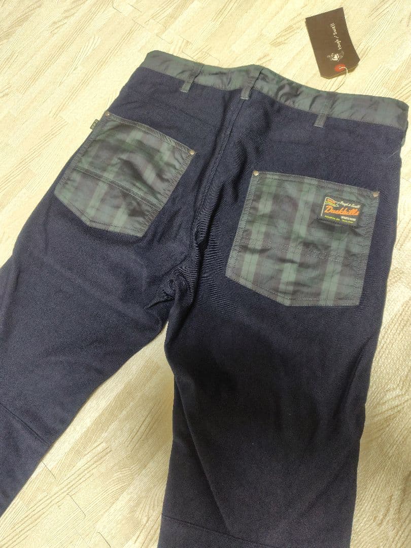 ラフアンドスウェル 中綿キルティングパンツ 防寒 タータンチェック M