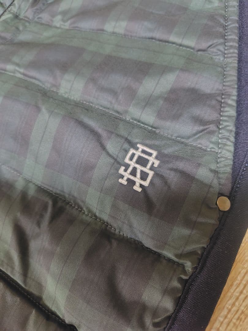 ラフアンドスウェル 中綿キルティングパンツ 防寒 タータンチェック M