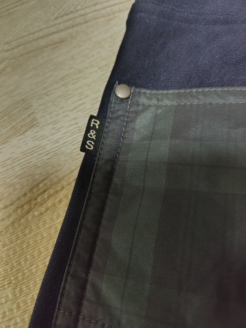 ラフアンドスウェル 中綿キルティングパンツ 防寒 タータンチェック M