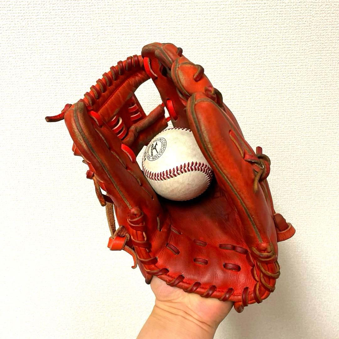 386 ミズノ グローバルエリート 型抜群 即戦力 軟式 内野手用グローブ