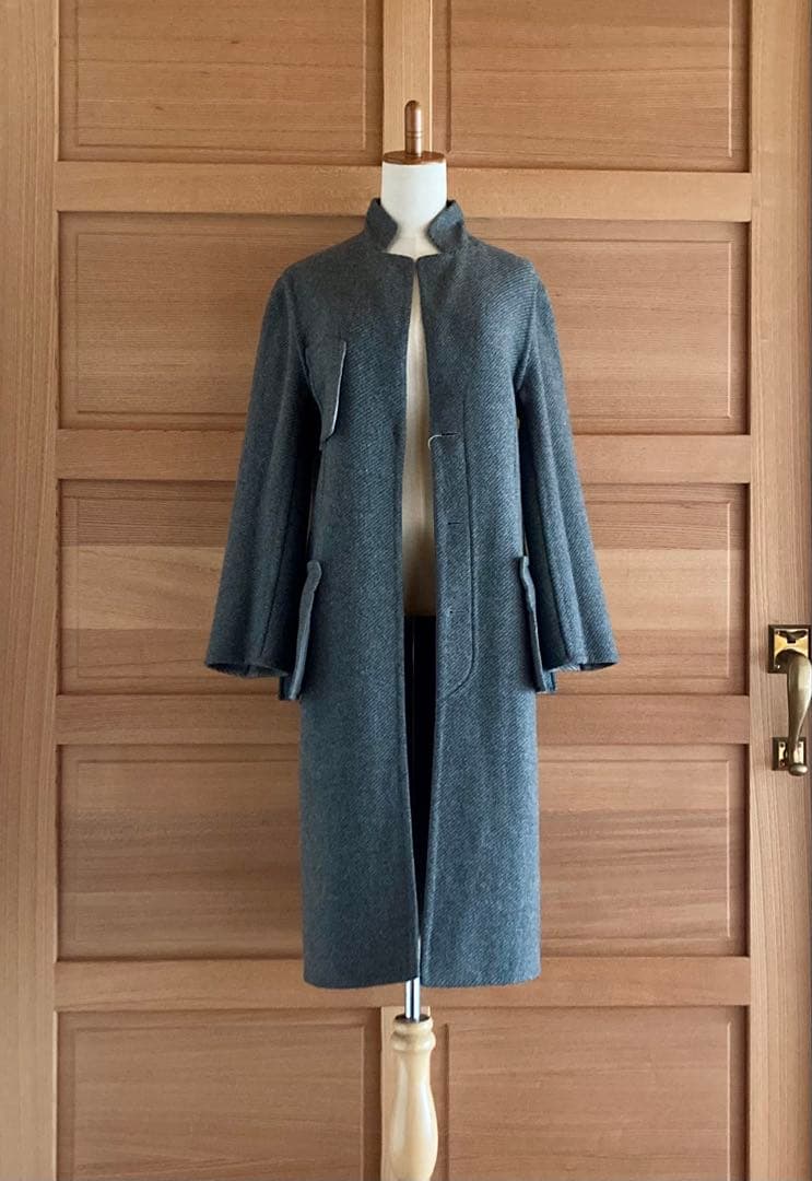 HERMES マルジェラ期　カシミヤコート　ダブルフェイス　美品　クリーニング済