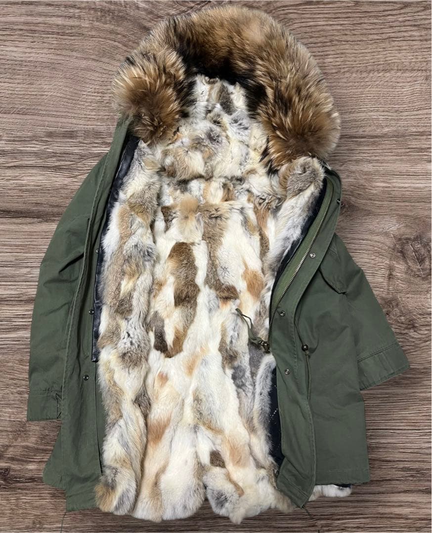 jazzevar mr&mrs italy ラビットファー モッズコート Mr& Mrs ITALY