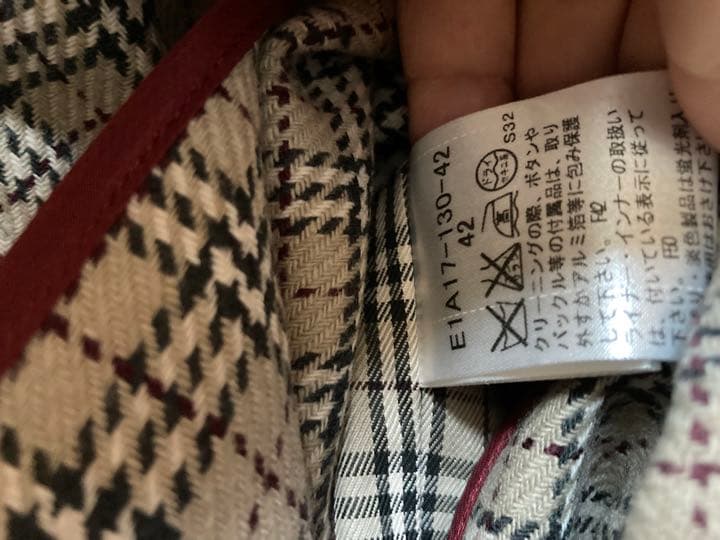 ほぼ新品ライナー付バーバリーブルーレーベルトレンチコート