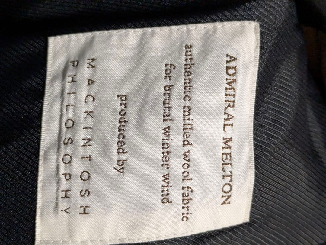 マッキントッシュ アドミラルメルトンコート （ネイビー）