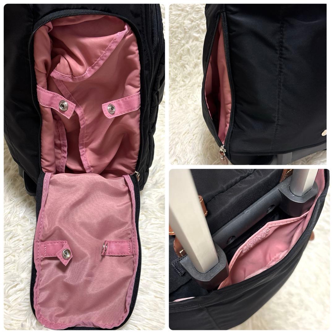 美品✨カナナプロジェクト トロリー キャリーバッグ スーツケース 黒 機内持ち込