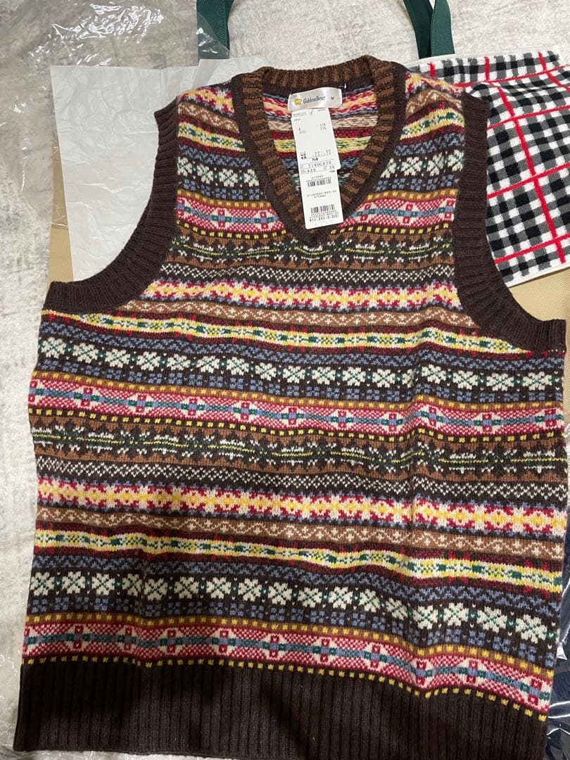 【新品未使用】ゴールデンベア　2026福袋 メンズ　M 4点　袋付き