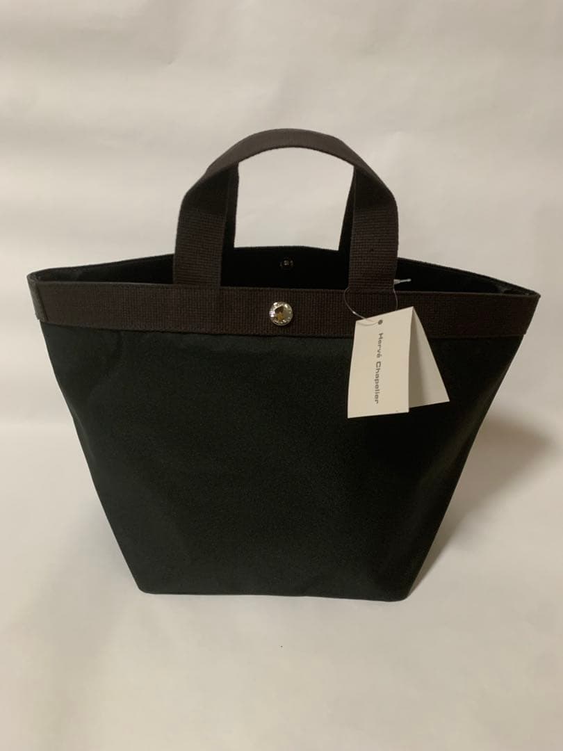 新品エルベシャプリエ 707c ノワール ブラック舟形 トートバッグ M