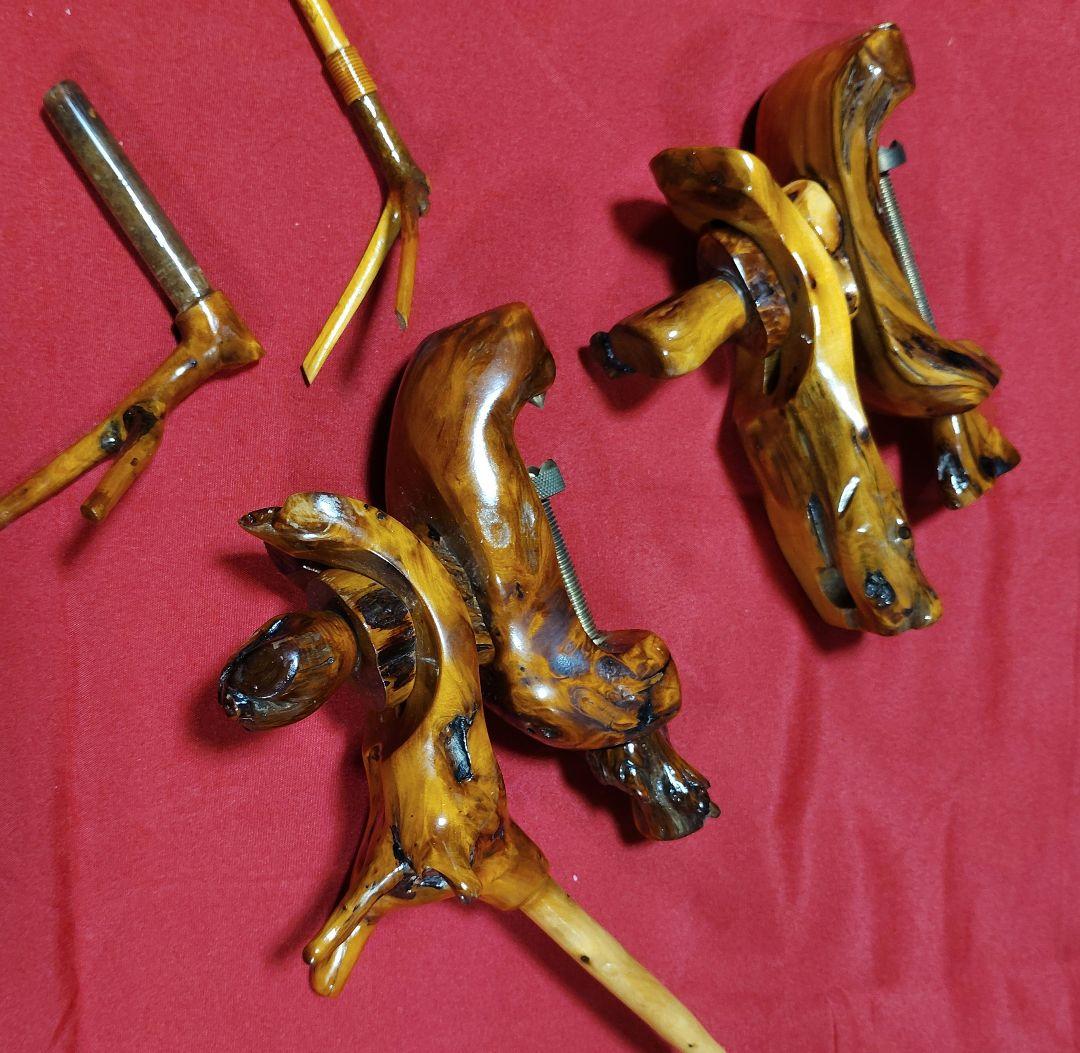 ヘラブナ釣り万力・希少杜松 万力・杜松竿枕・杜松玉置き・希少です139