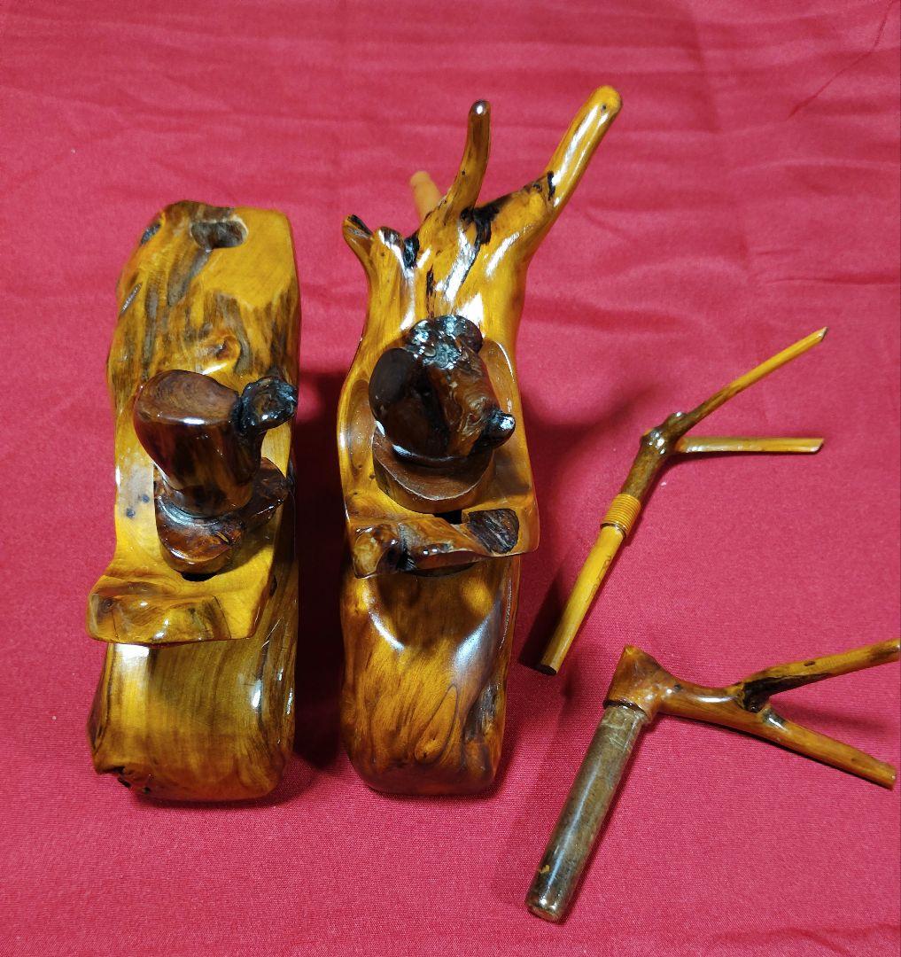 ヘラブナ釣り万力・希少杜松 万力・杜松竿枕・杜松玉置き・希少です139