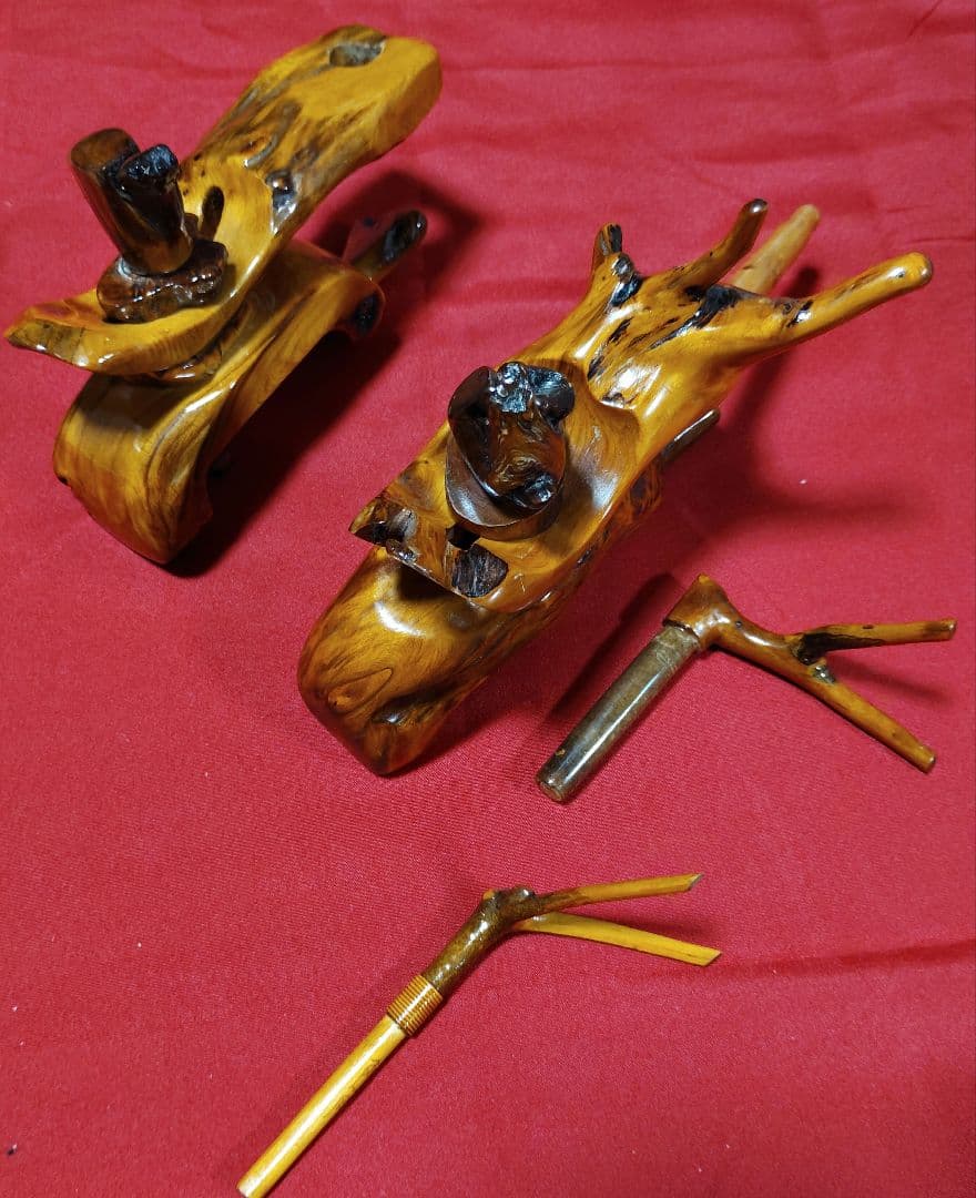 ヘラブナ釣り万力・希少杜松 万力・杜松竿枕・杜松玉置き・希少です139