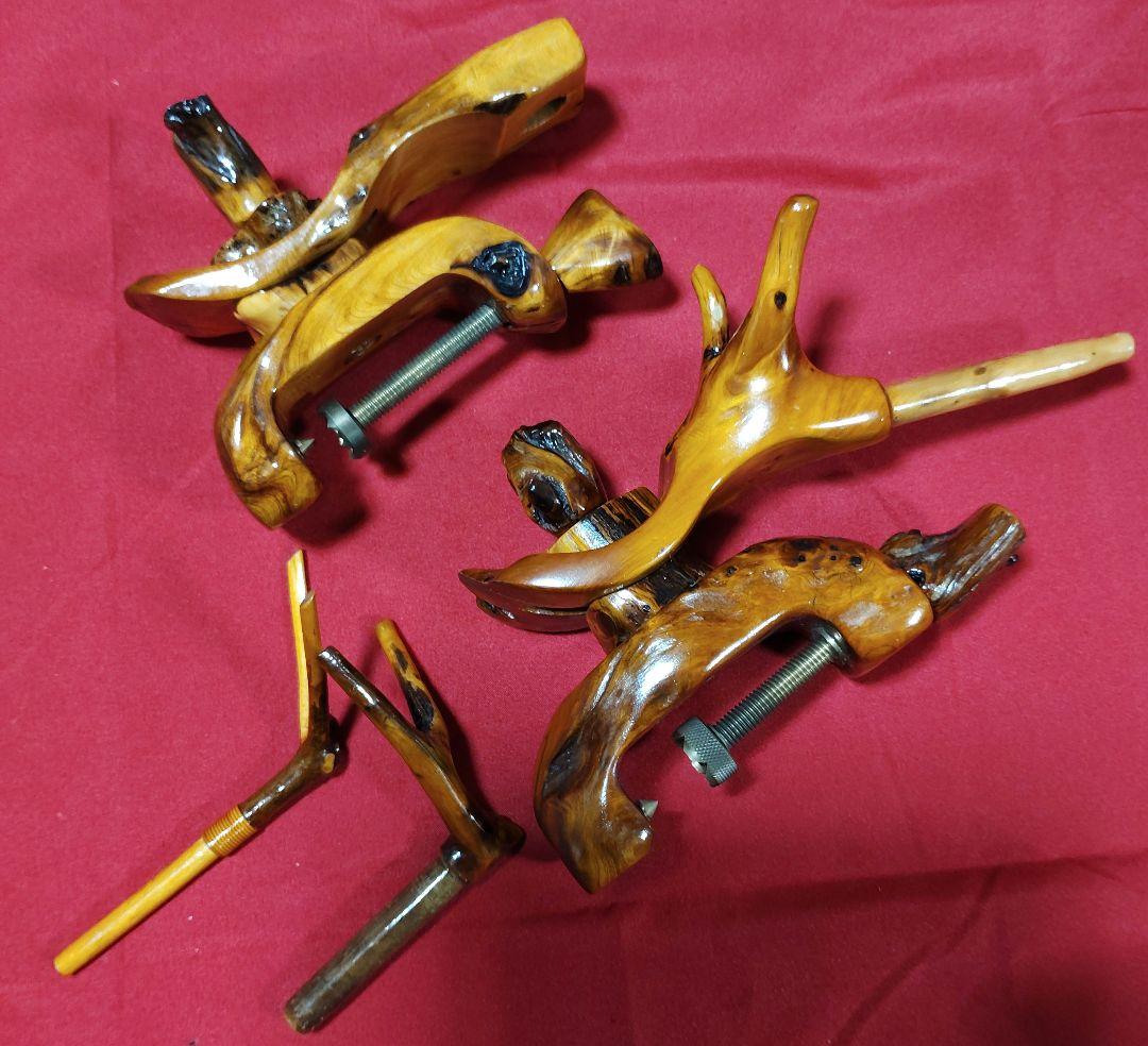 ヘラブナ釣り万力・希少杜松 万力・杜松竿枕・杜松玉置き・希少です139