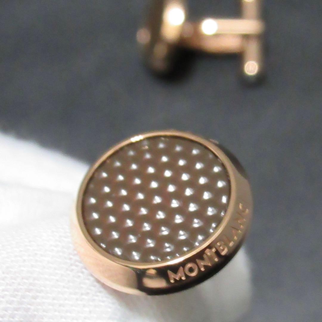 モンブラン カフス マイスターシュテュック ダークブラウン 118603