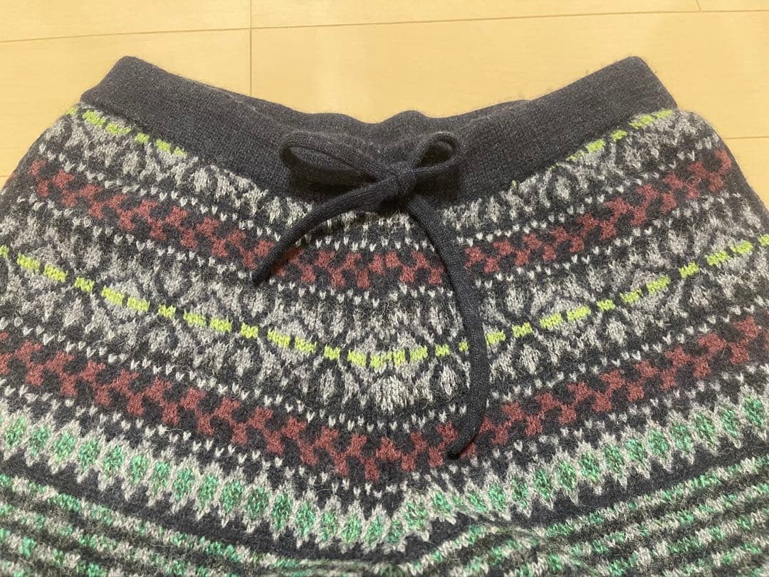 45rpm ウール100% ジャガードニットパンツ カウチンパンツ 0