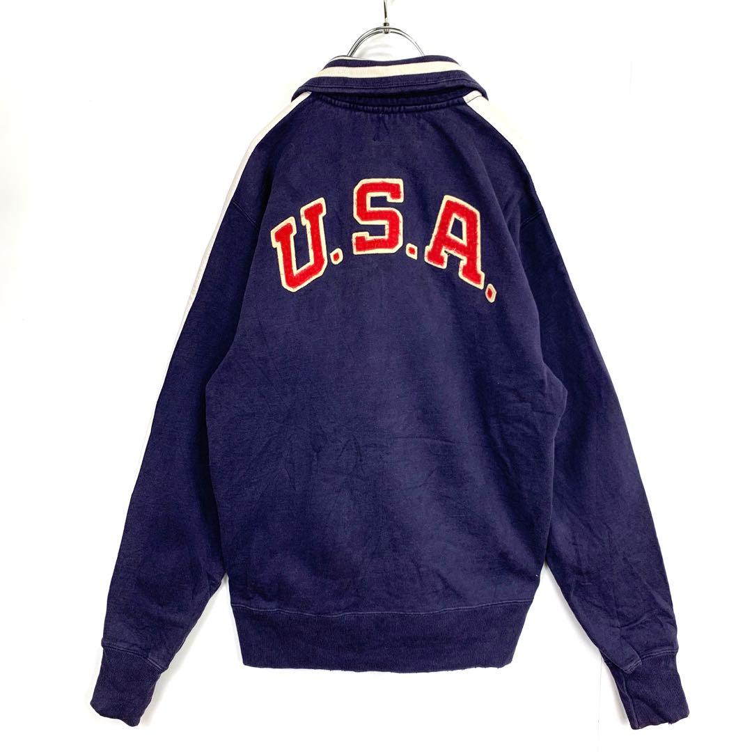 ラルフローレンラグビーRUGBY RALPH LAURENジップスウェット刺繍