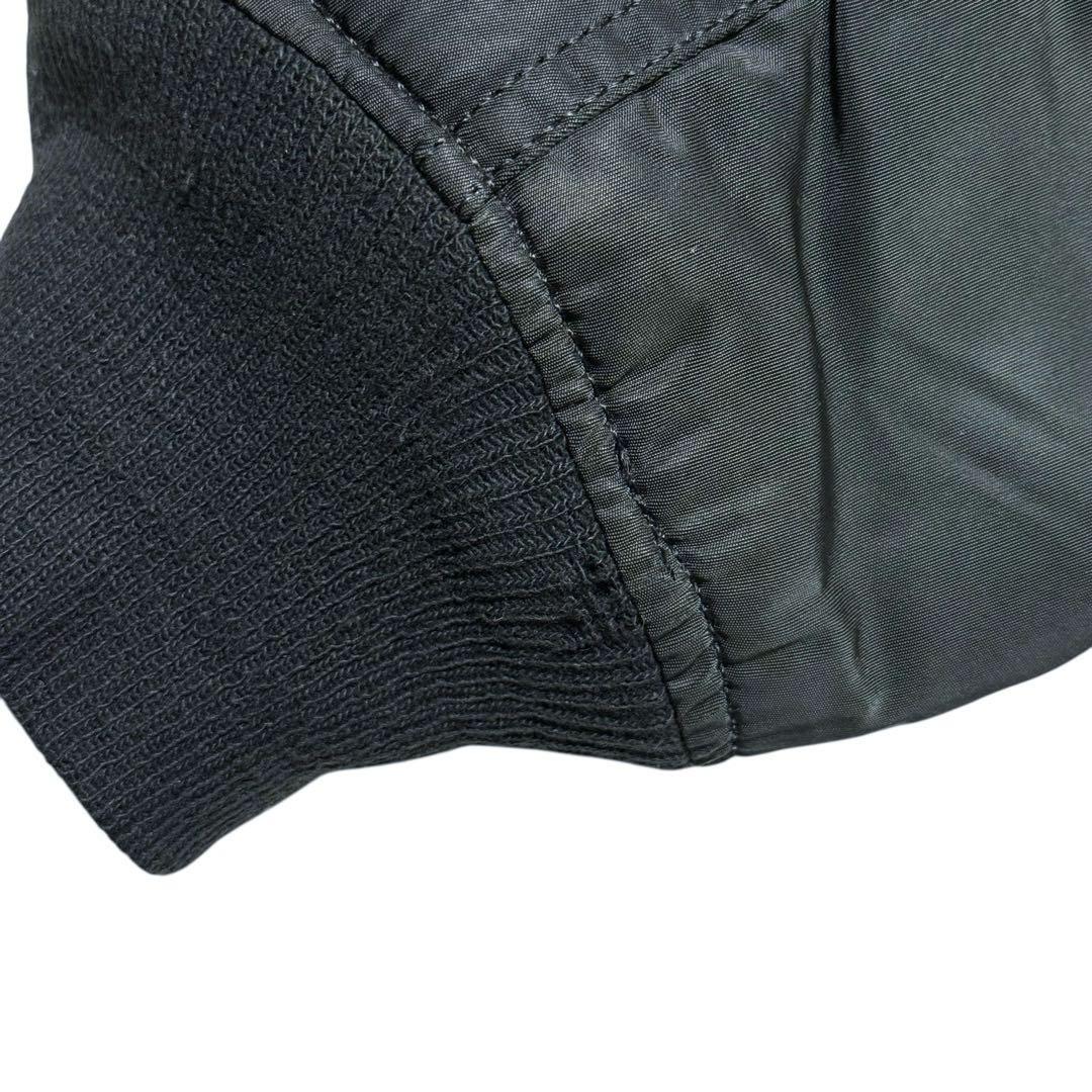 希少 90's Alpha MA-1 グランドクルー オールブラック USA製