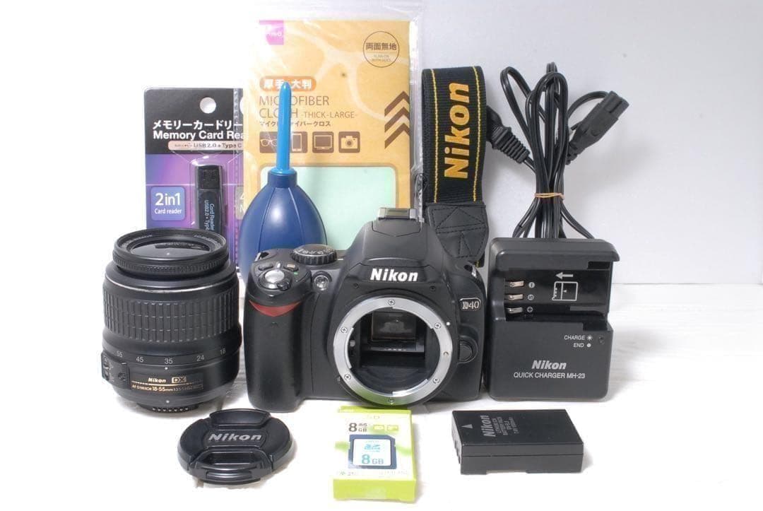最終価格！！❤️ショット数1361回✨Nikon D40 レンズセット 初心者