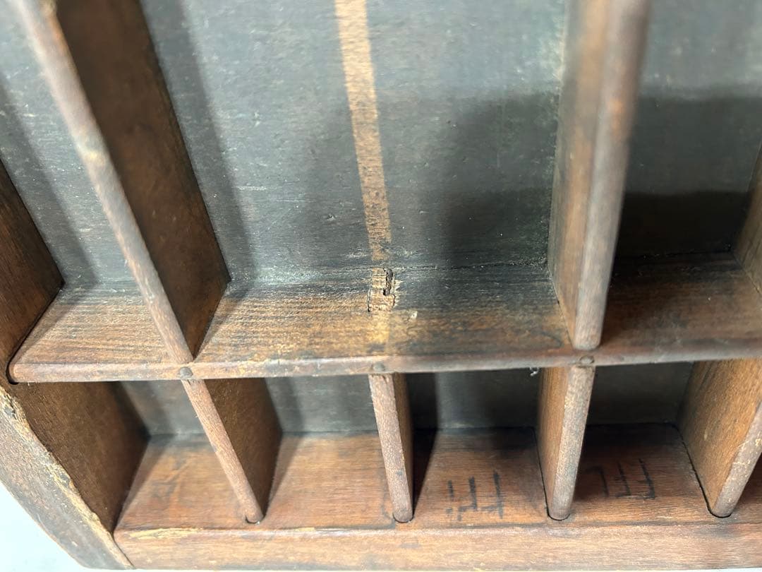 アンティーク プリンタートイレ 木製スタンプ