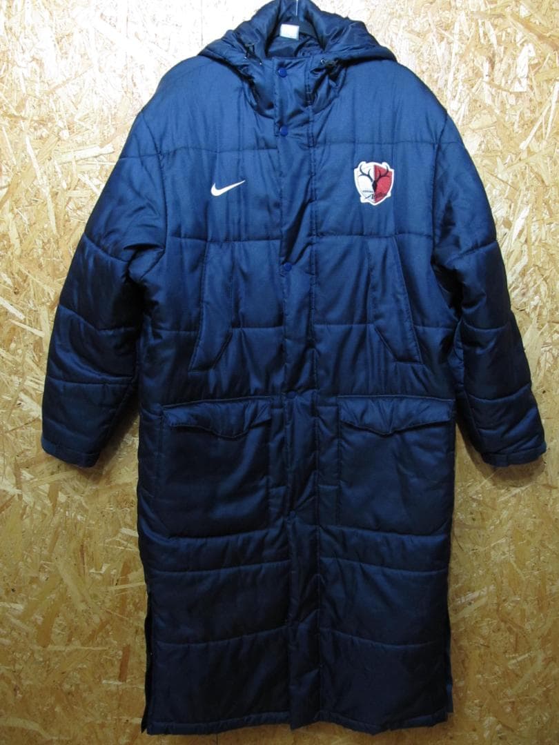 鹿島アントラーズ ベンチコート ナイキ ネイビー XL/△HGNKASHIMA