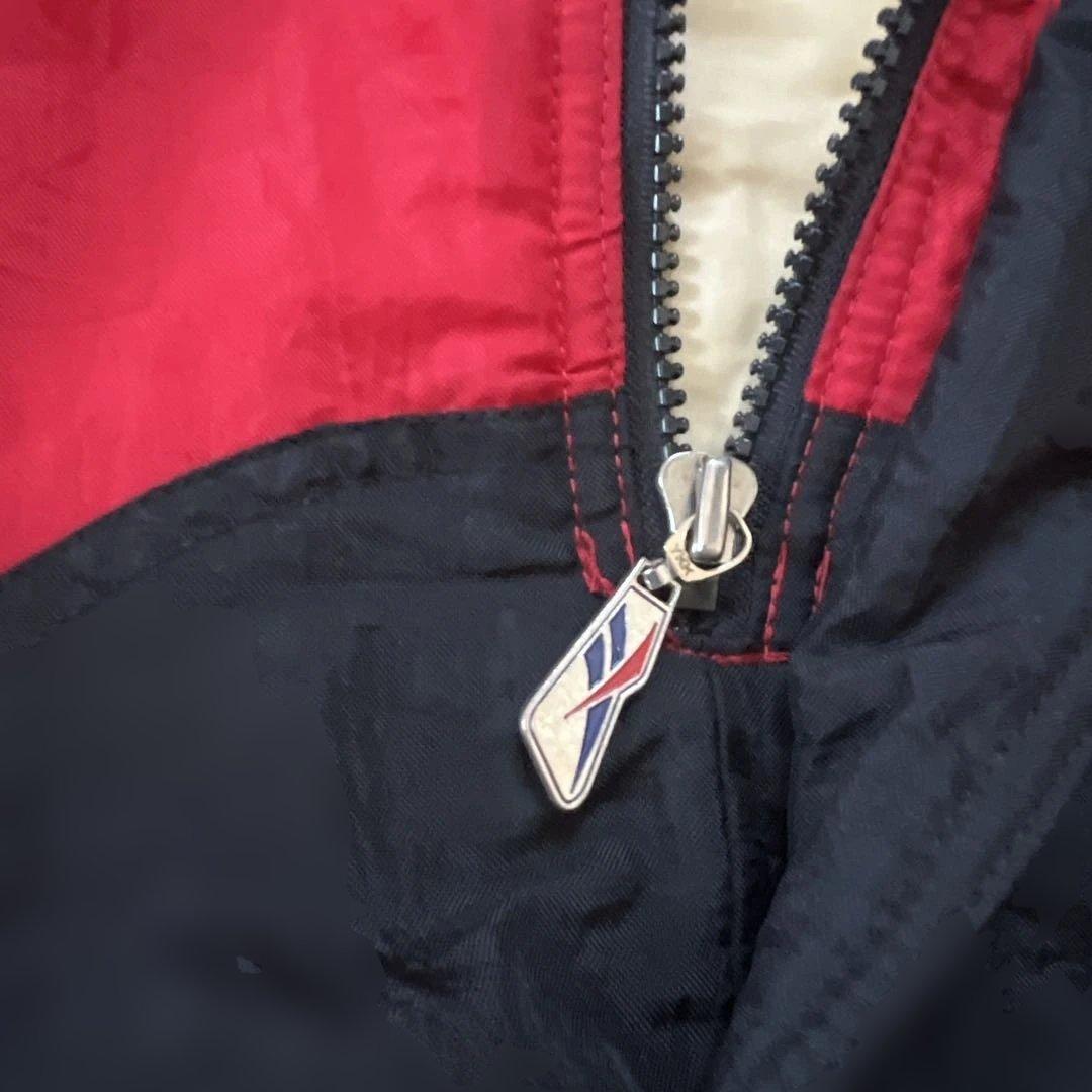 90s Reebok NFL 49ERS 中綿アノラックジャケット フード古着