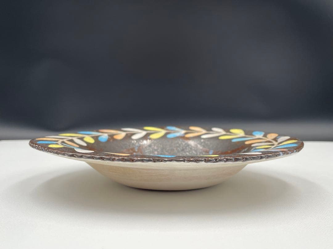 希少 サインイラスト入り ◇ 鹿児島 睦 ◇ ネコ 猫 皿 リムボウル