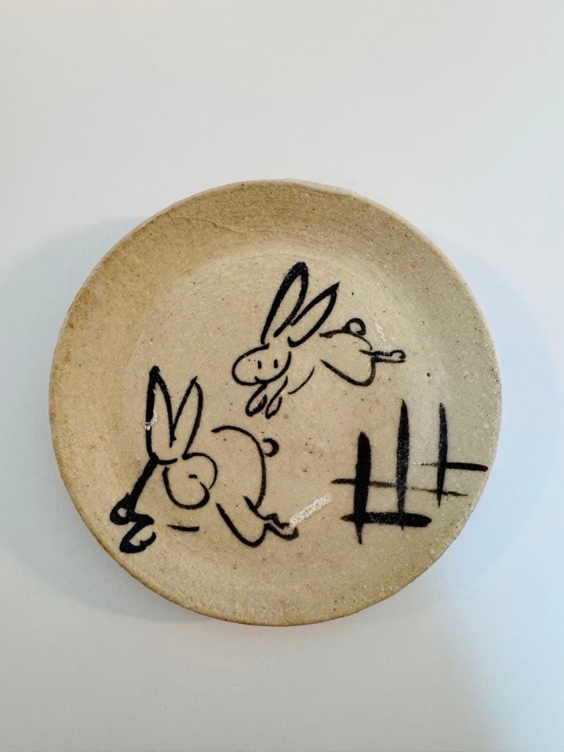 骨董　豆皿　狸・兎・千鳥・富士