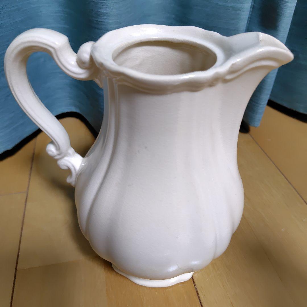 サルグミンヌ　花リム　ポット＆シュガーポット セット　アンティーク