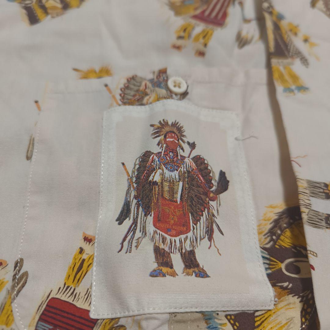 Karl Helmut くま柄 ベアーシャツ 総柄 ネイティブ 民族