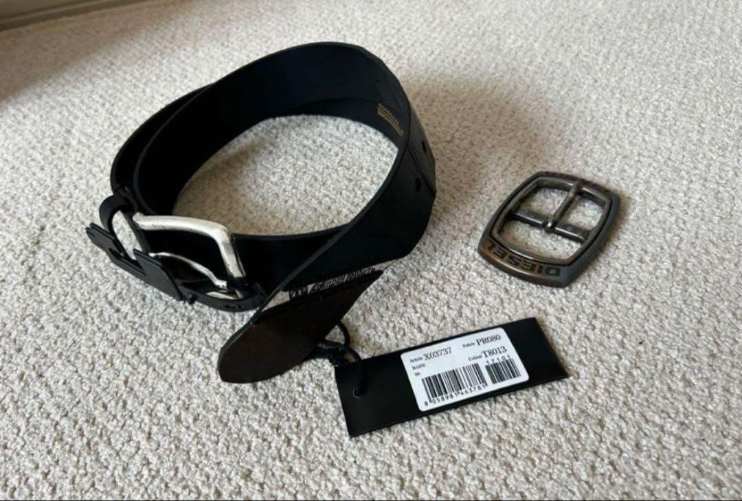 DIESEL B-LINE カジュアルベルト ベルト バックル ヴィンテージ加工