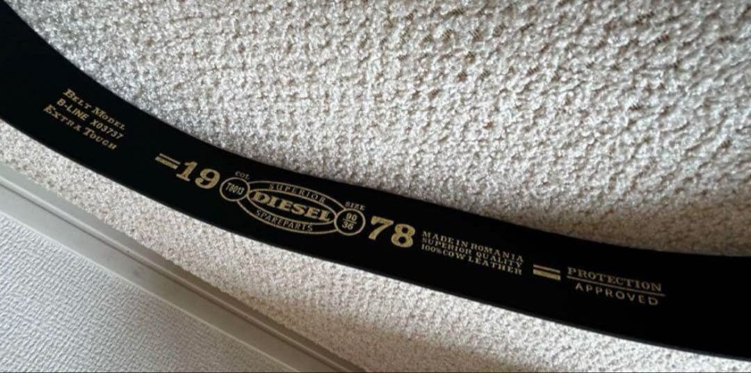 DIESEL B-LINE カジュアルベルト ベルト バックル ヴィンテージ加工