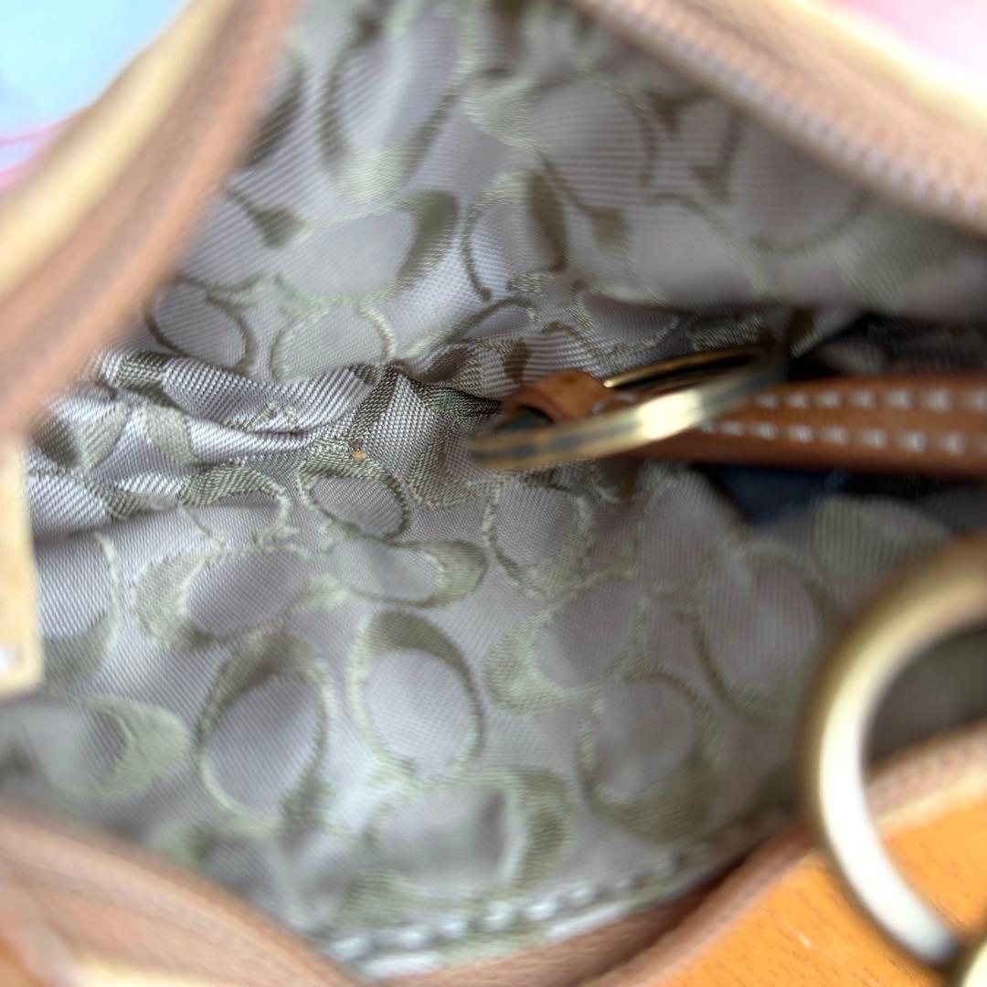 vintage coach オールドコーチ チャーム キーチェーン ブラウン - メルカリ