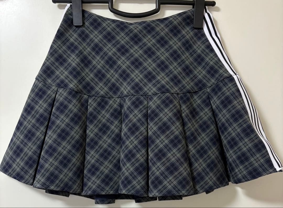 a Darich リメイクライクチェックミニスカート　グリーン