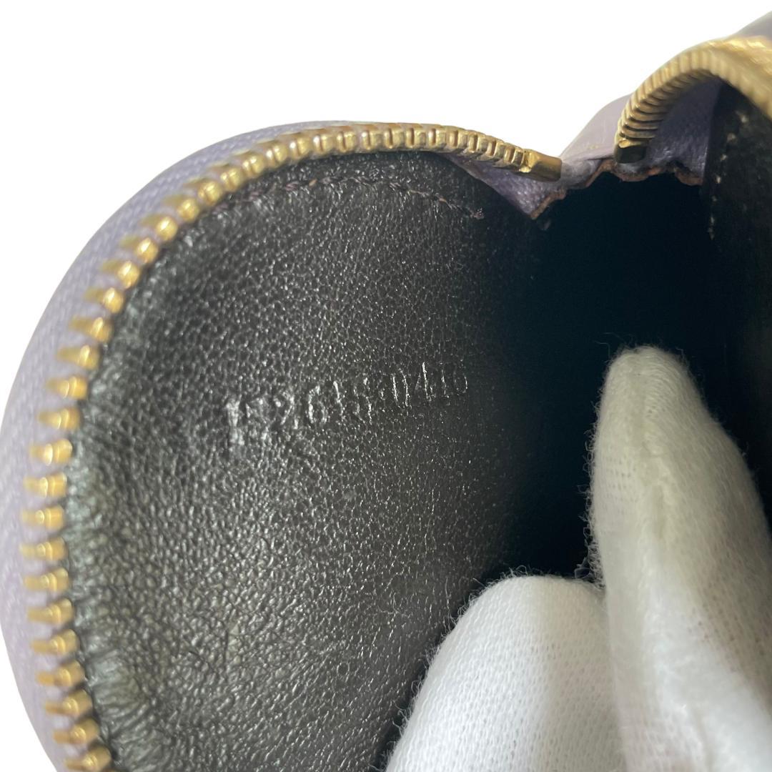 GUCCI グッチ GG柄 ハートケース ロゴチャーム付き ラベンダー