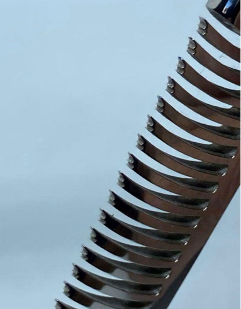 ⑥評価多数！コバルトセニングシザー V金10号●25%●はさみ●すき●美容●理容