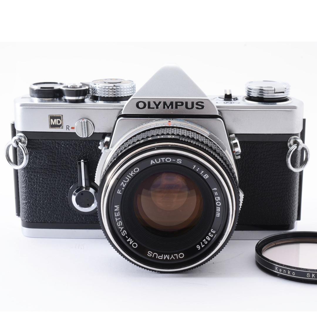 整備済 完動 Olympus OM-1 / 50mm F1.8 露出計ok! - フィルムカメラ