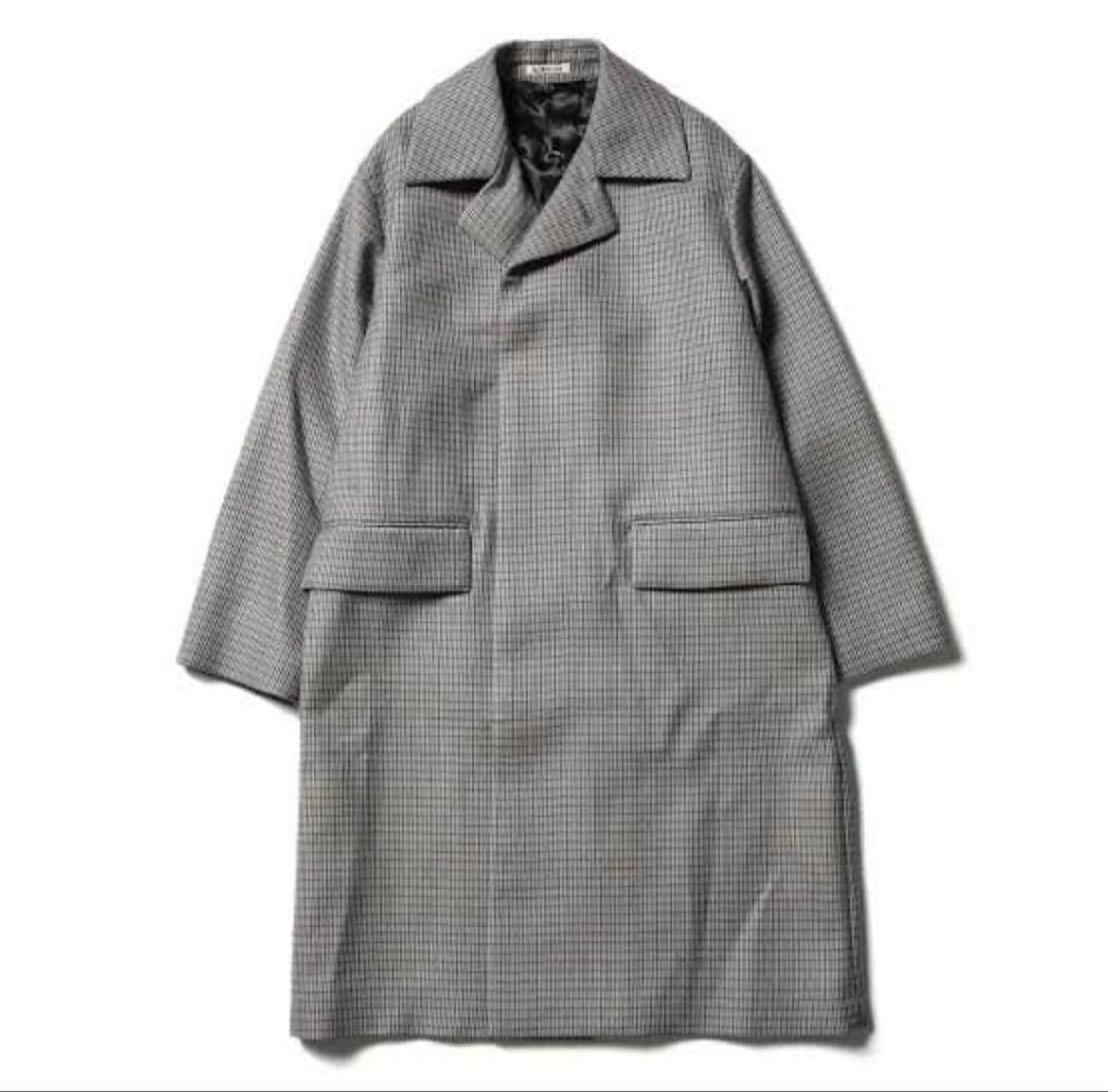 ジャケット・アウター DOUBLE FACE CHECK SOUTIEN COLLAR COAT