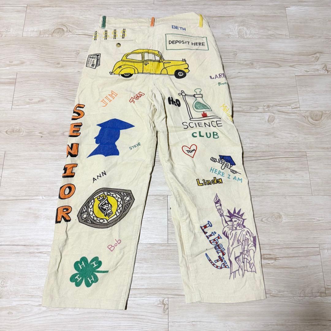 Backers メモリアルペイントゴーデュロイパンツ