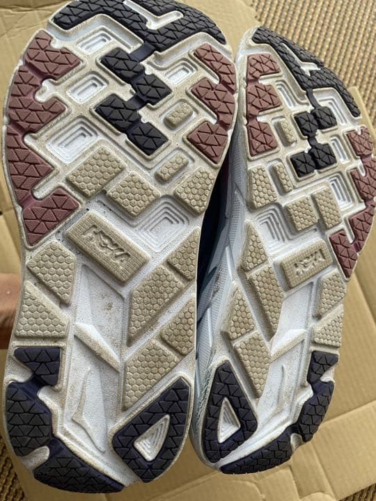 ホカオネオネ　クリフトン　マリン×ブルーリボン　ランニングシューズ　24.5cm