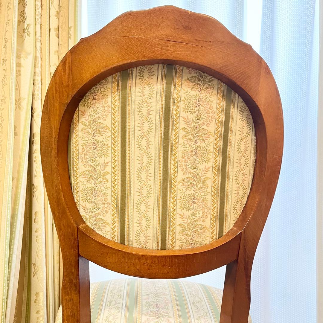 イタリア家具　椅子② ダイニングチェア　クッション付き