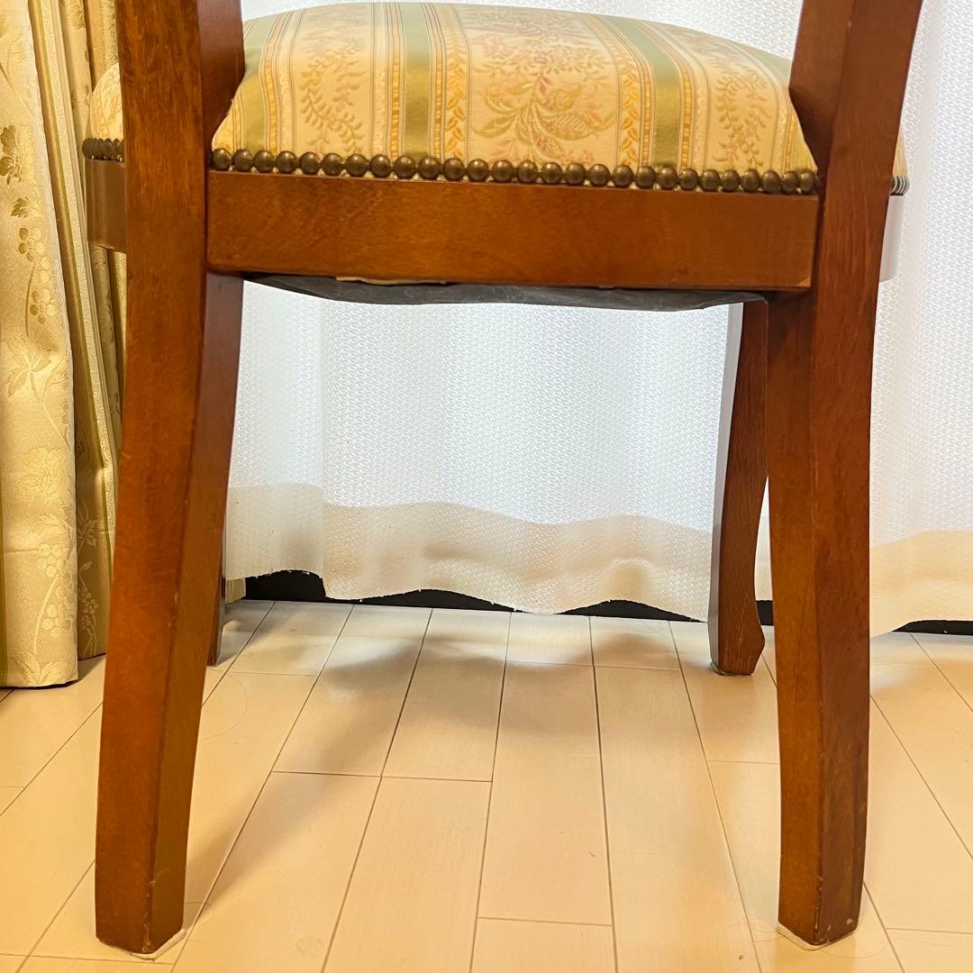 イタリア家具　椅子② ダイニングチェア　クッション付き