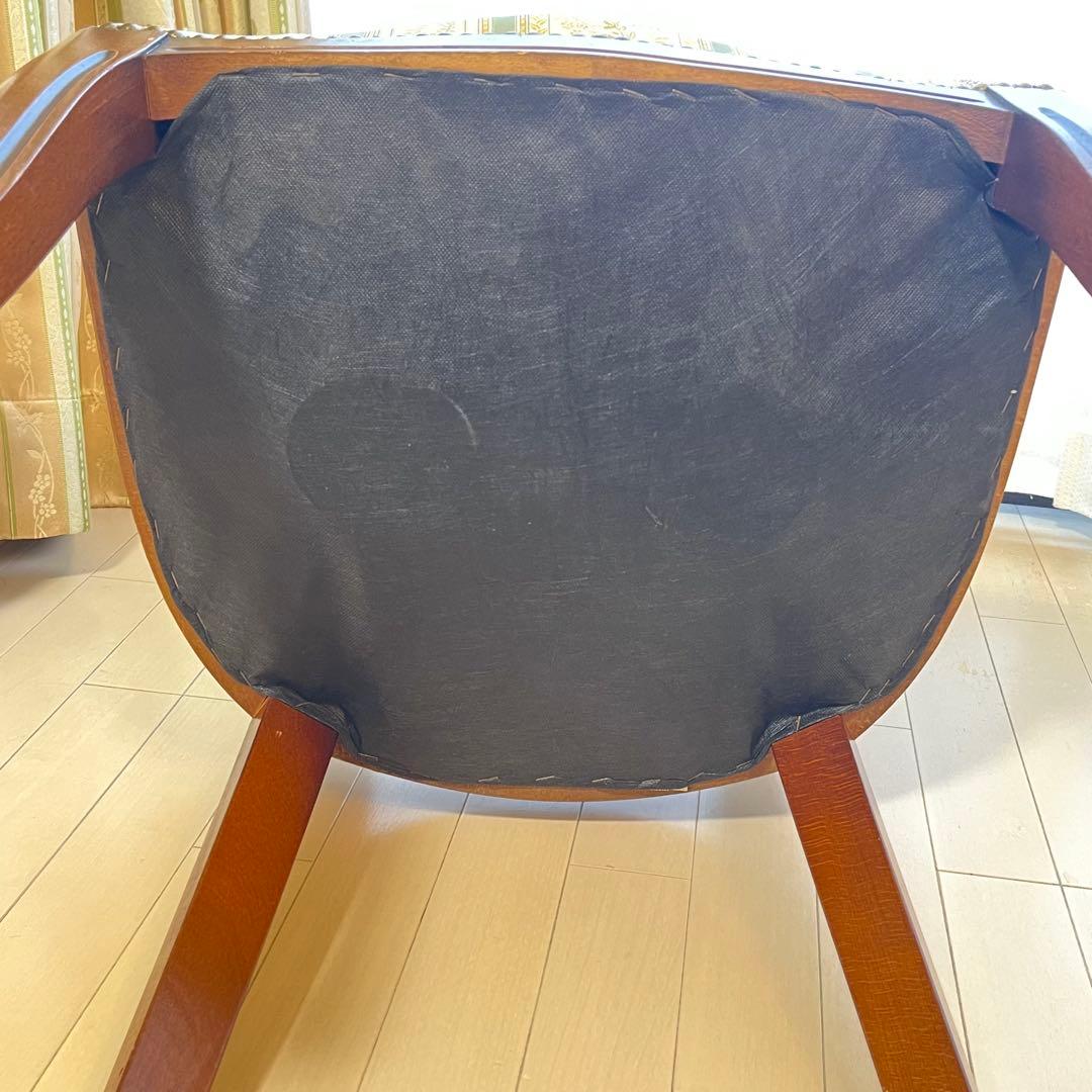 イタリア家具　椅子② ダイニングチェア　クッション付き