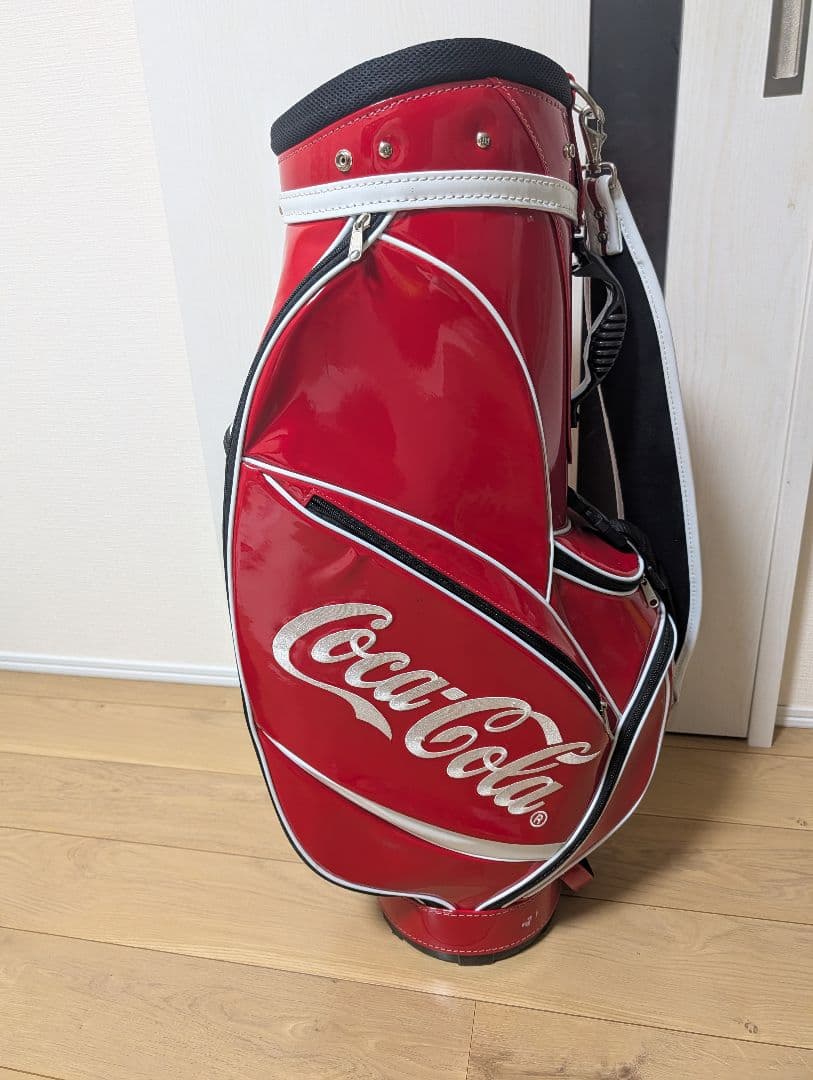 コカコーラ　キャディバッグ　ゴルフバッグ　ヘッドカバー付き