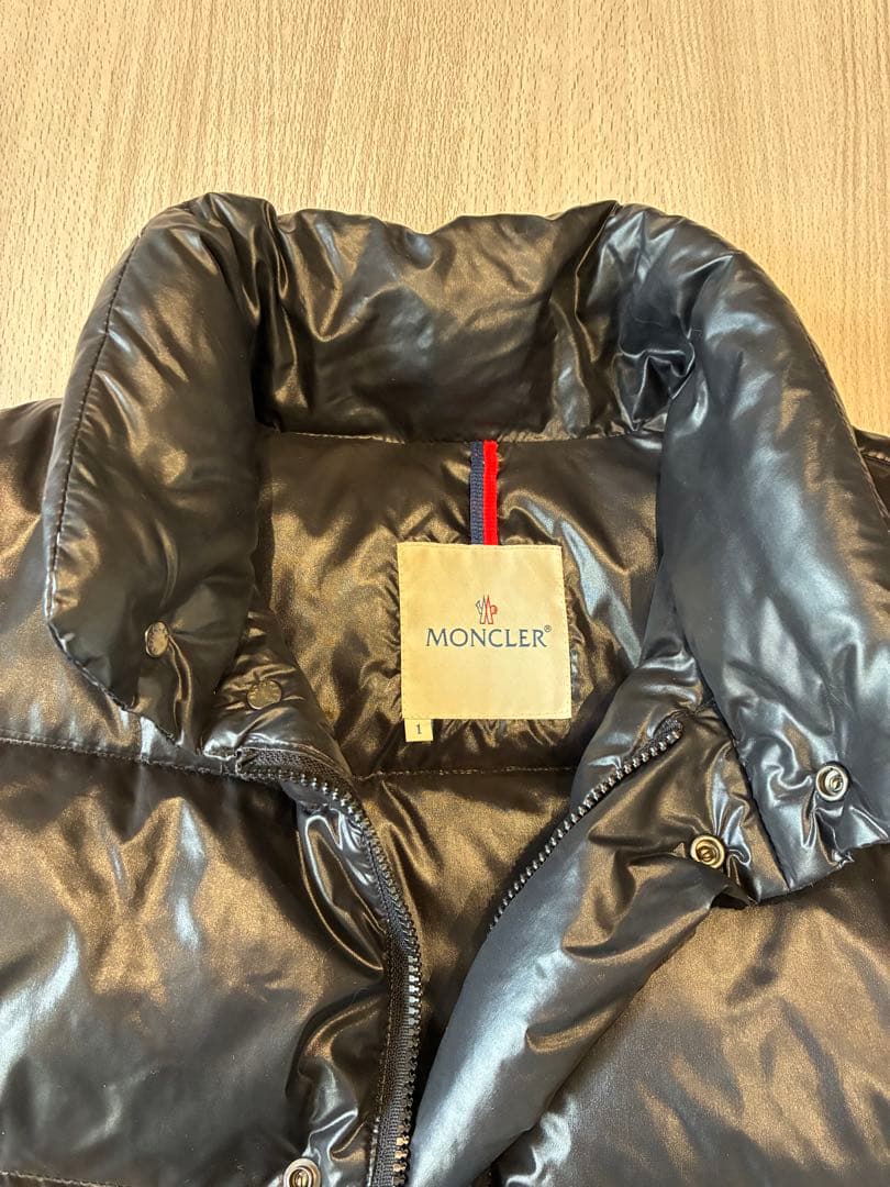 MONCLER ブラック ダウンジャケット サイズ1 国内正規品