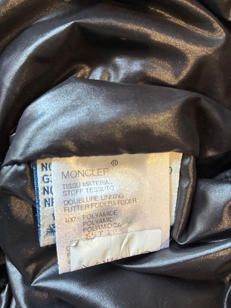 MONCLER ブラック ダウンジャケット サイズ1 国内正規品