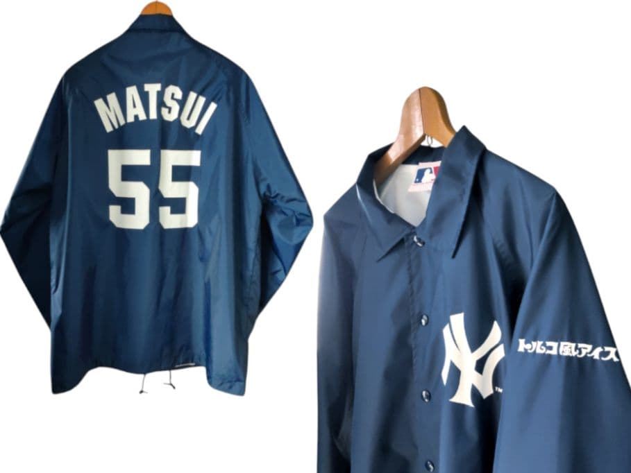 ゴジラ 松井秀喜 ニューヨークヤンキース トルコ風アイス MLBコーチジャケット