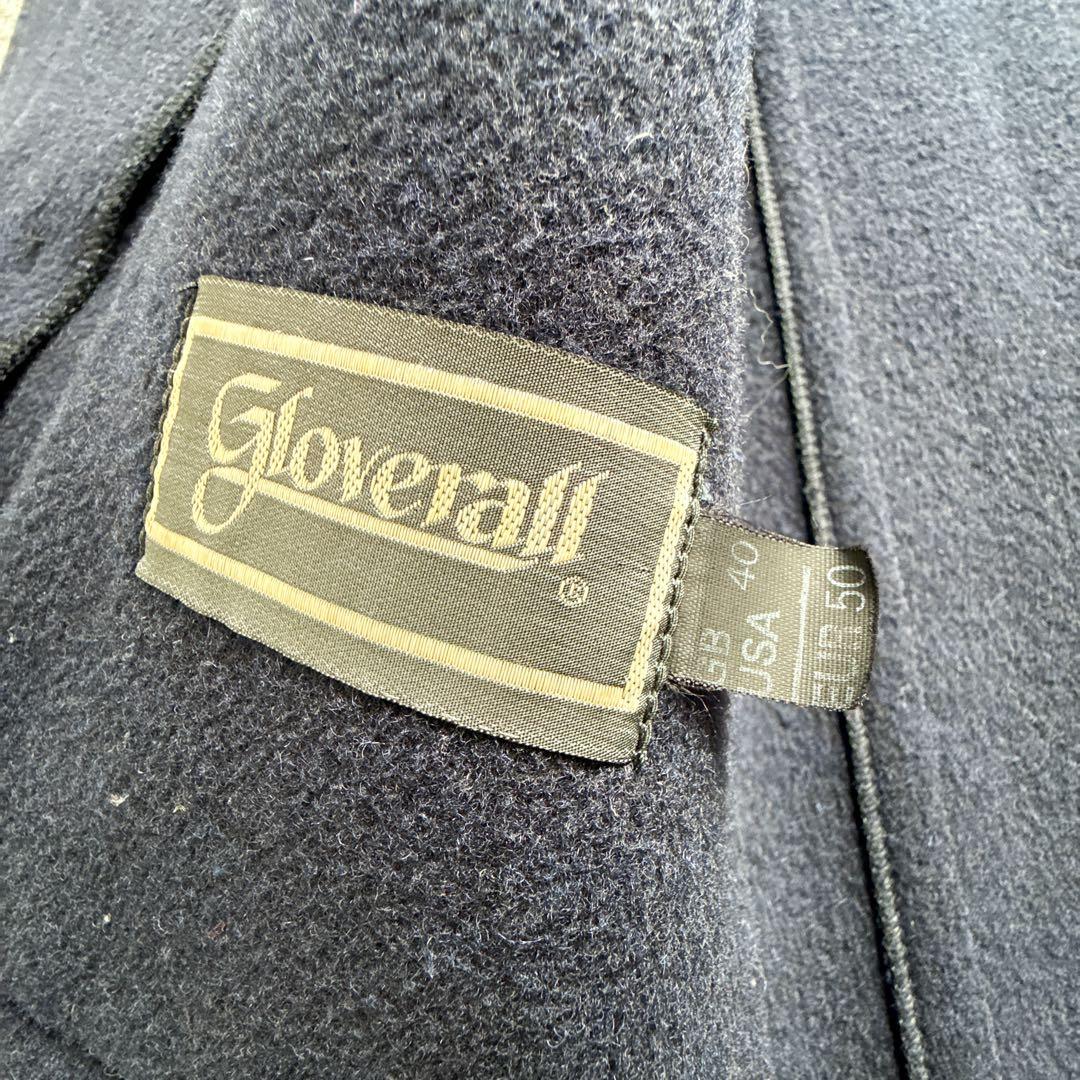 美品 グローバーオール ビンテージ キャメルウール ネイビー ワイド