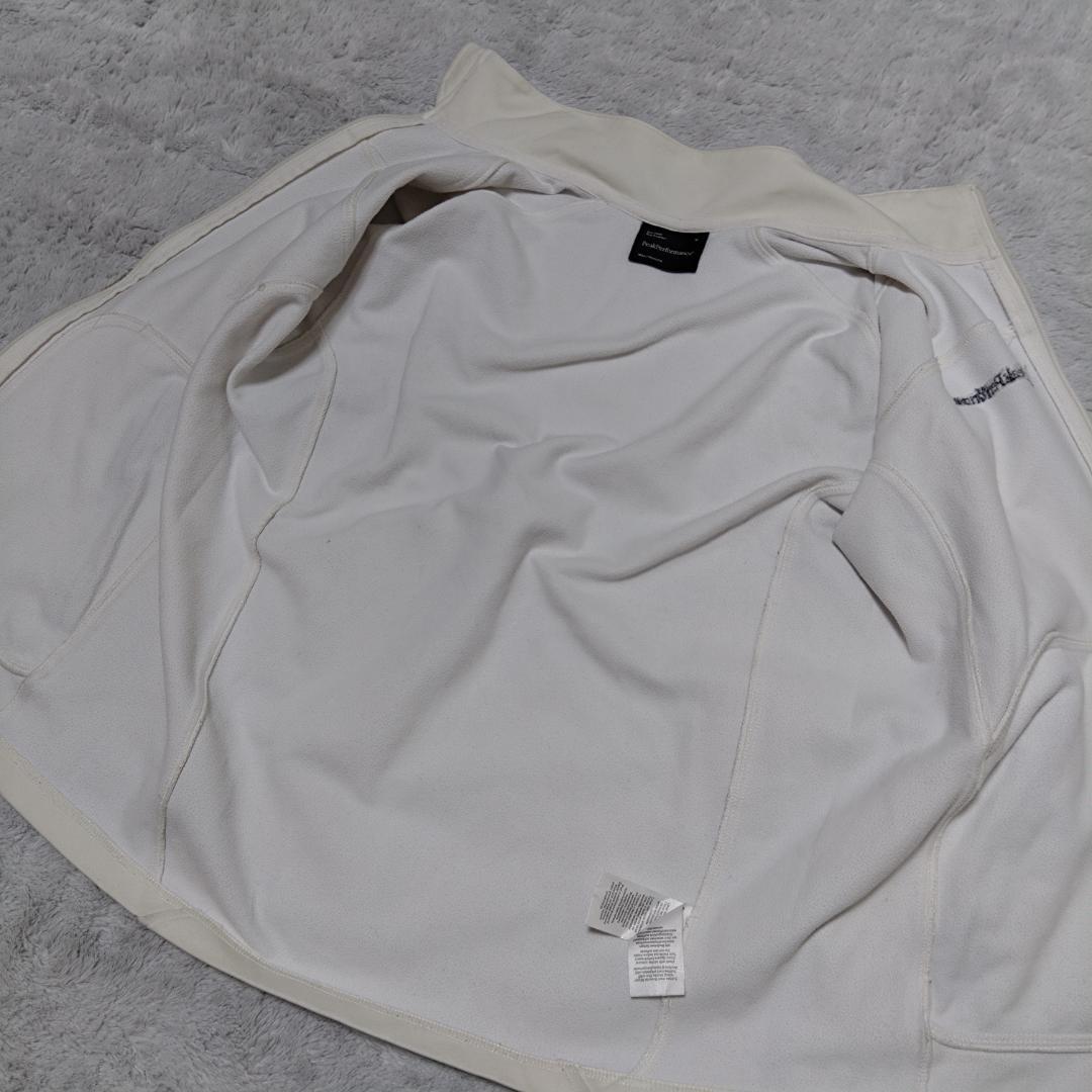 PeakPerformanceピークパフォーマンス フリースジャケット M 白