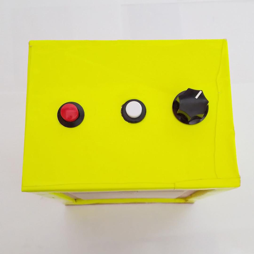 ハンドメイド 8曲記憶オルゴール ネオンイエロー