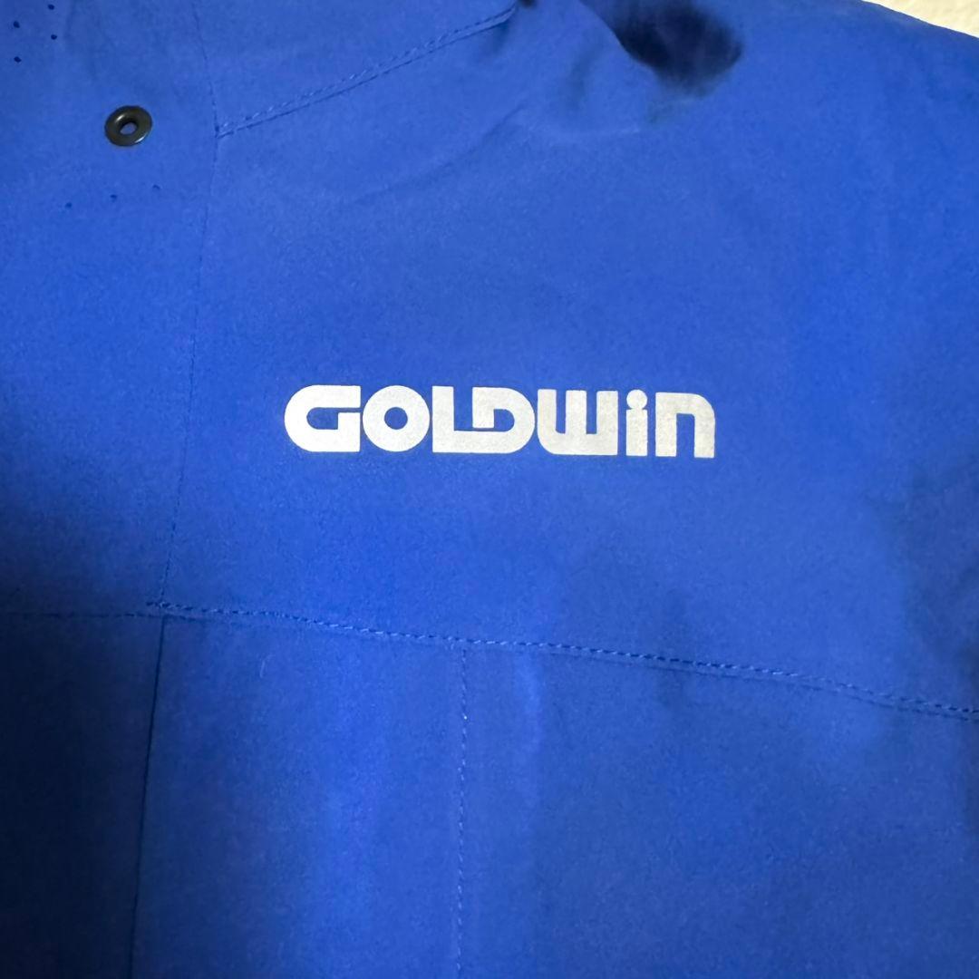 美品 GOLDWIN スキーウェア ゴアテックス 青 収納多数